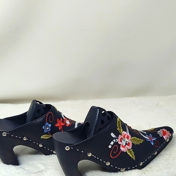 Beautiful Sequin Studded Platform Mules Size 36 - Picture 4 of 8